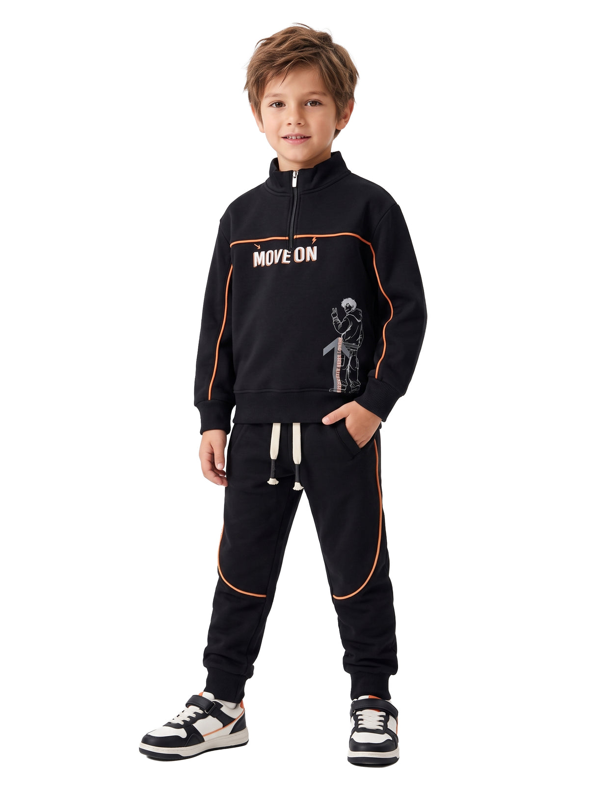 Marinero Boys' Zip-Neck Tracksuit