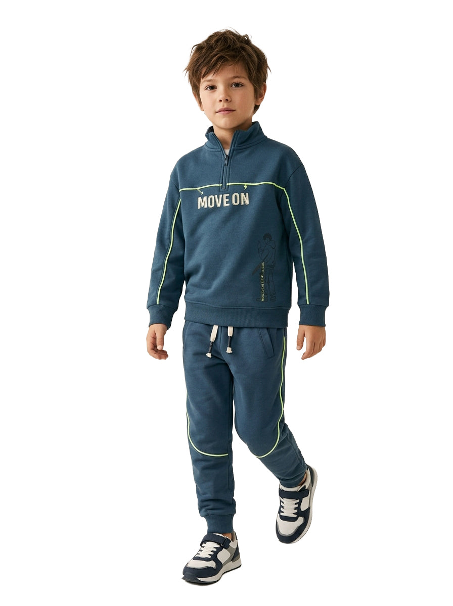 Marinero Boys' Zip-Neck Tracksuit