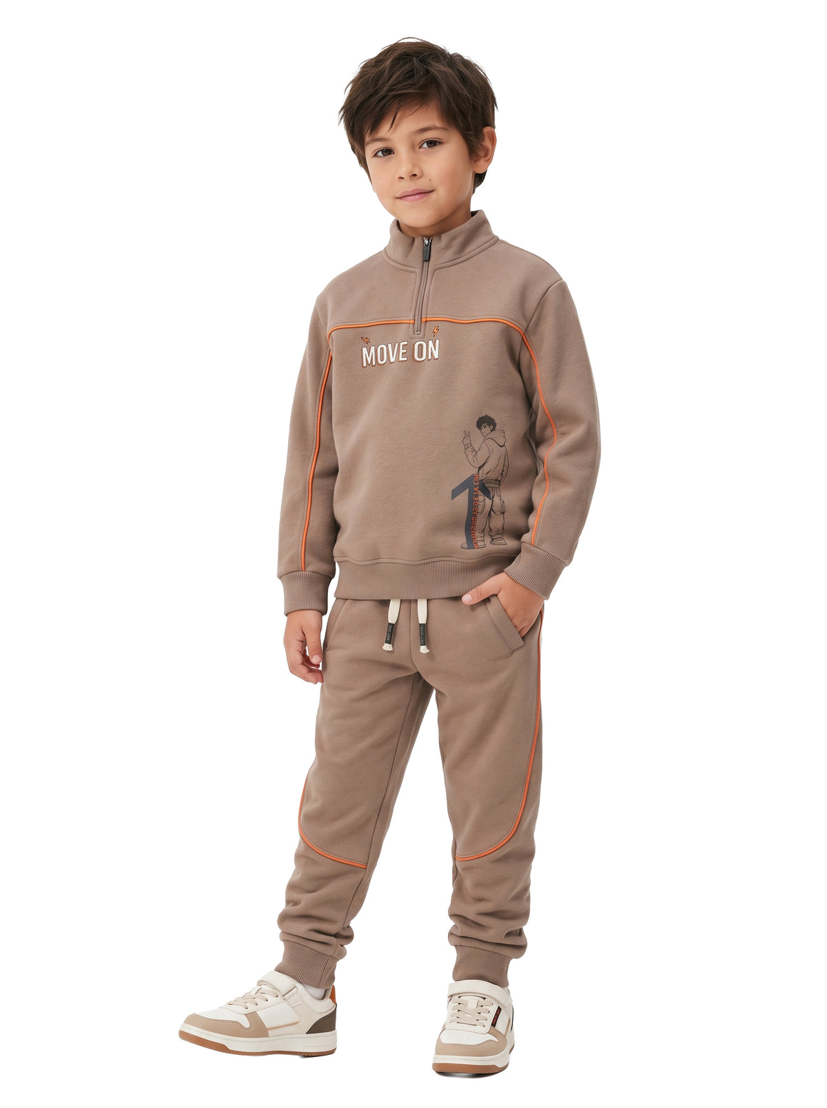 Marinero Boys' Zip-Neck Tracksuit