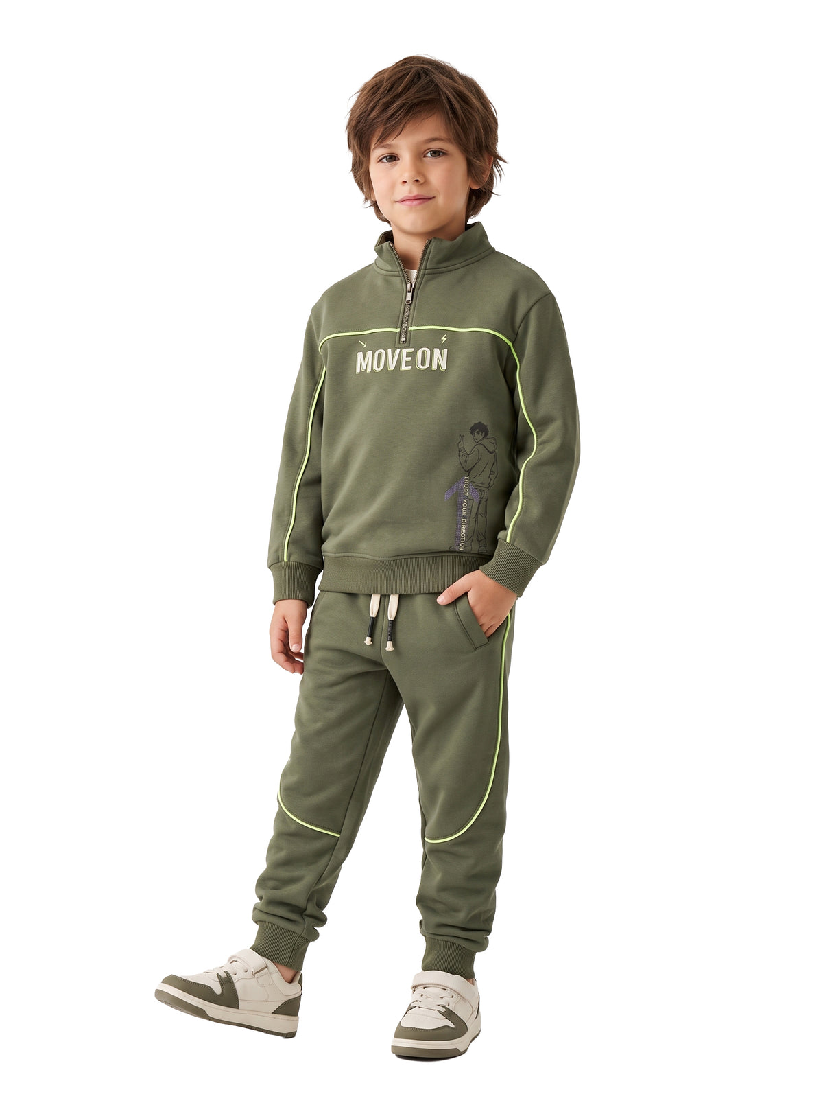 Marinero Boys' Zip-Neck Tracksuit