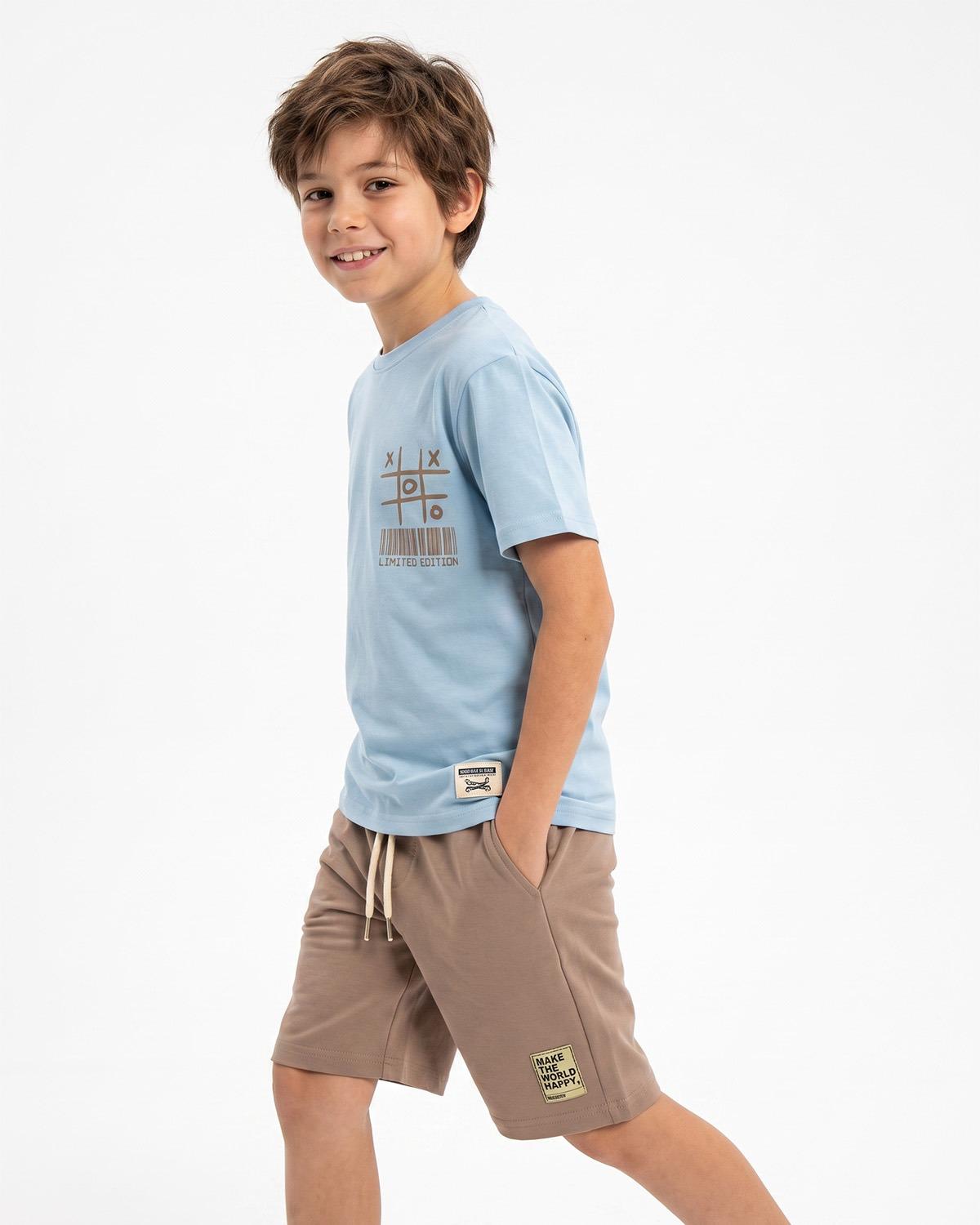 Boys' Printed T-Shirt & Shorts Set