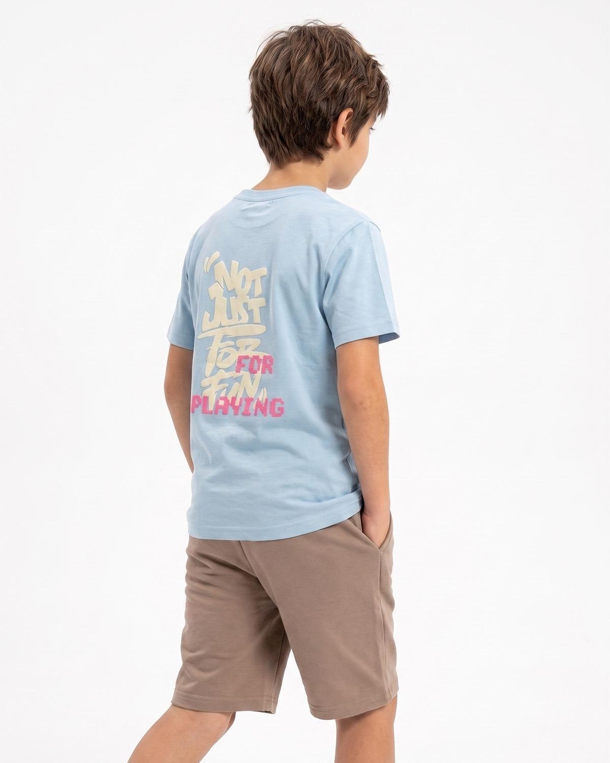 Boys' Printed T-Shirt & Shorts Set