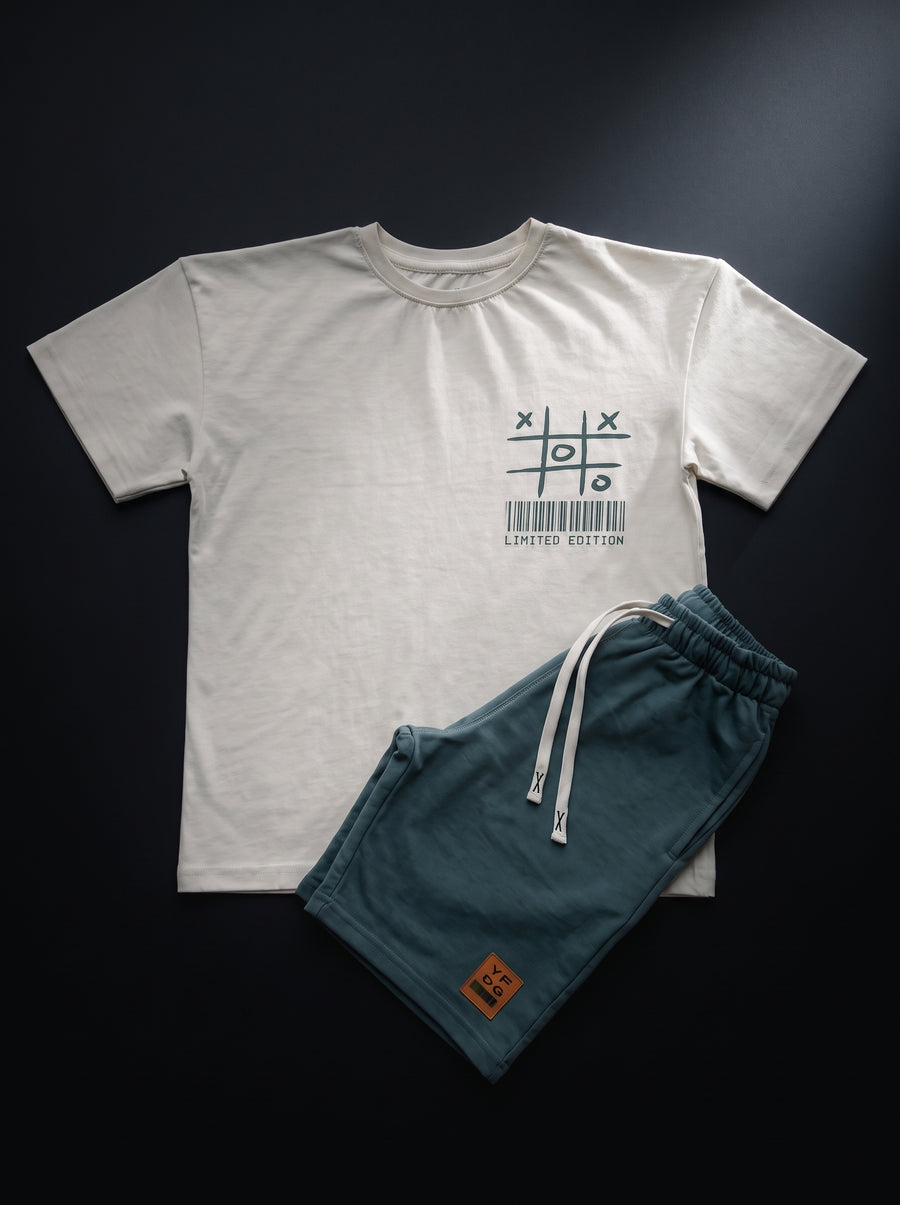 Boys' Printed T-Shirt & Shorts Set