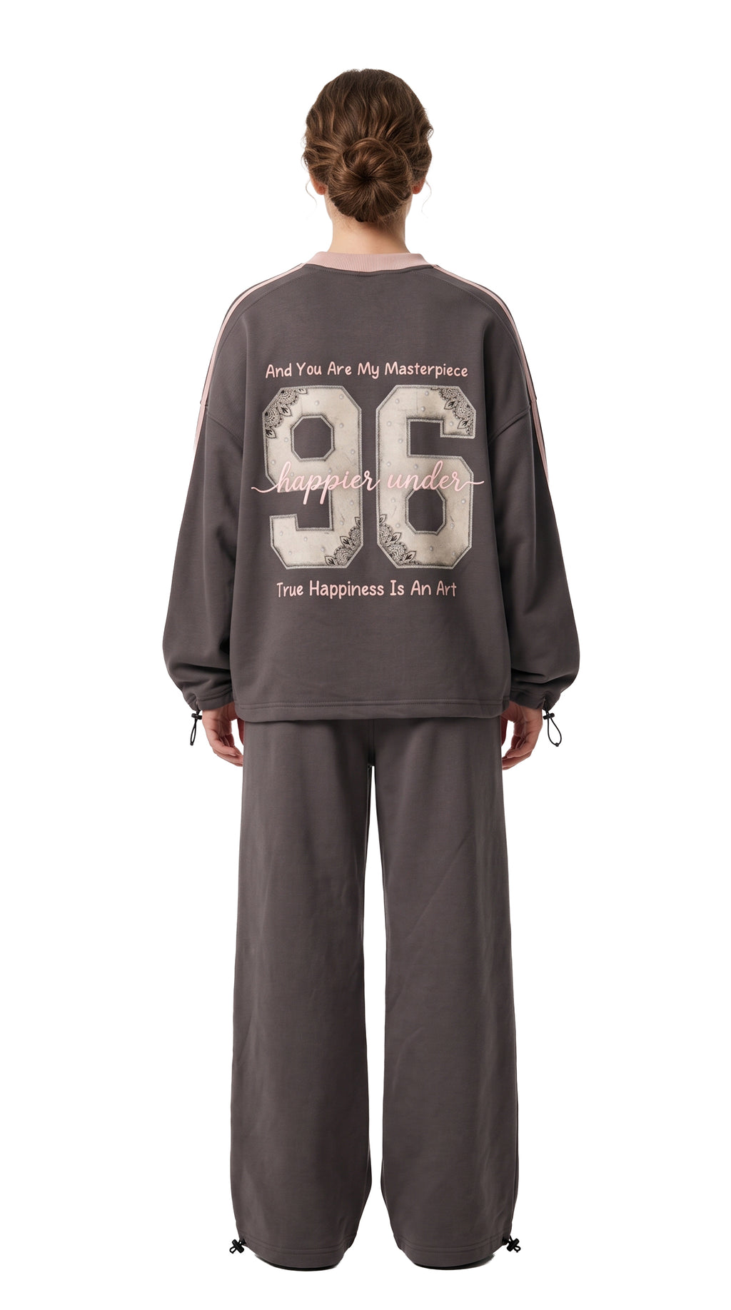 Marinero Girls' Sporty Tracksuit Set – Grey