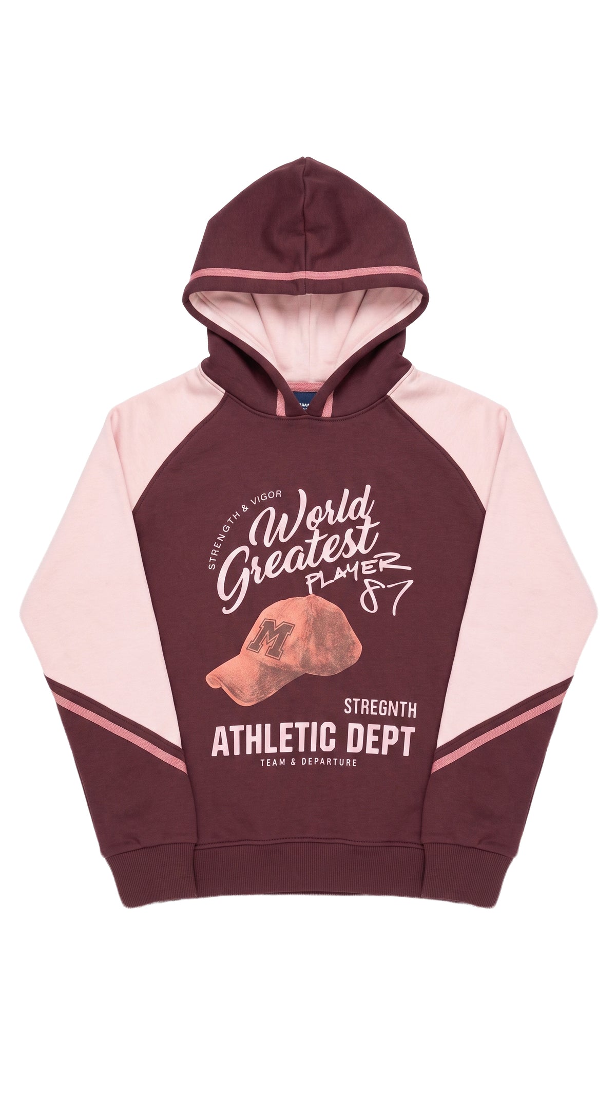 Marinero Girls' Hoodie & Jogger Set – Burgundy