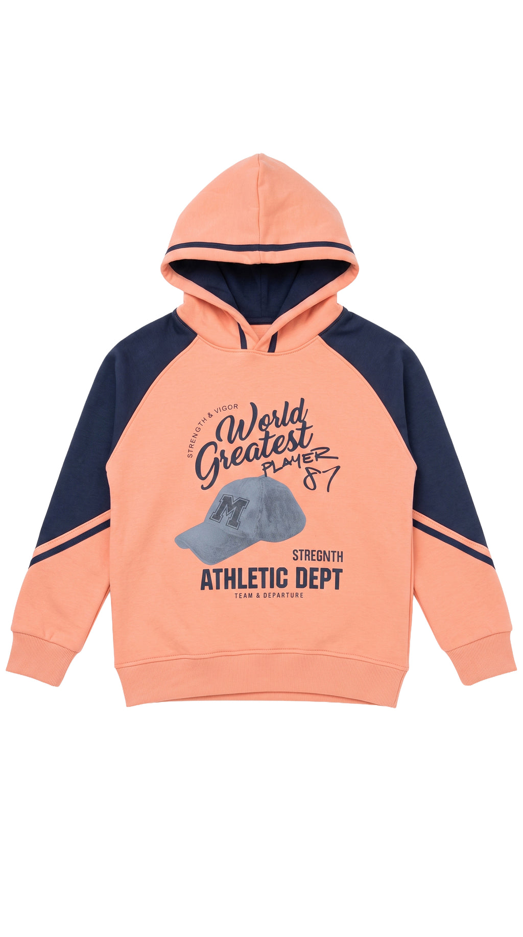 Marinero Girls' Hoodie & Jogger Set – Salmon