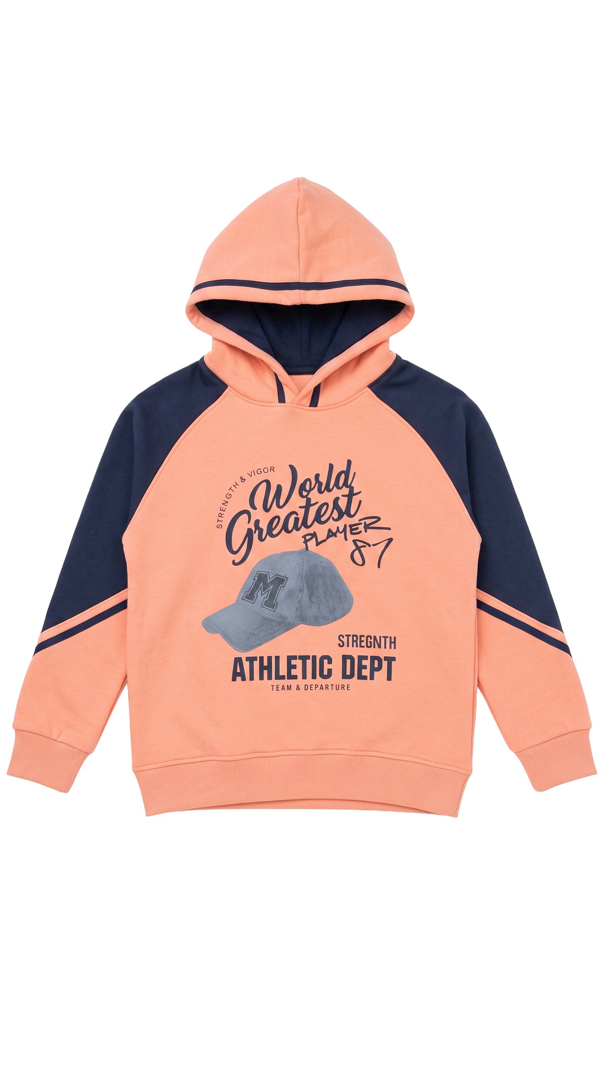Marinero Girls' Hoodie & Jogger Set – Salmon