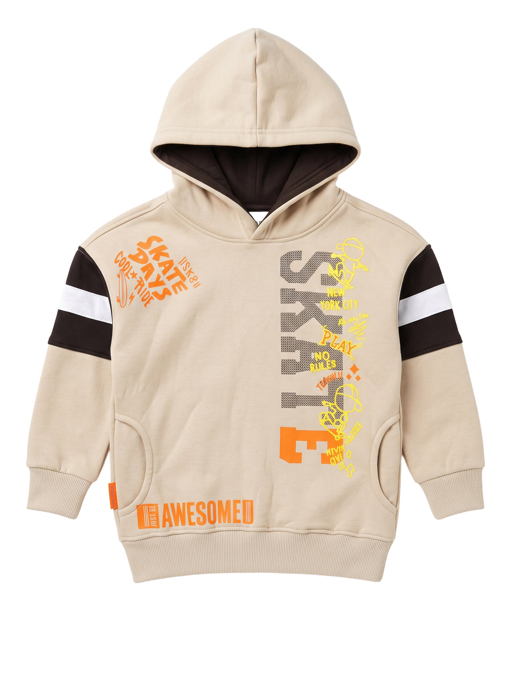 Marinero Boys' Skate Graphic Tracksuit – Beige