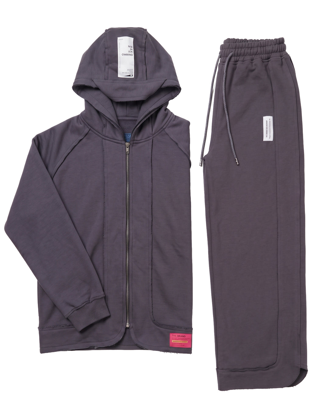 Marinero Girls' Zip-Up Hoodie Set – Grey