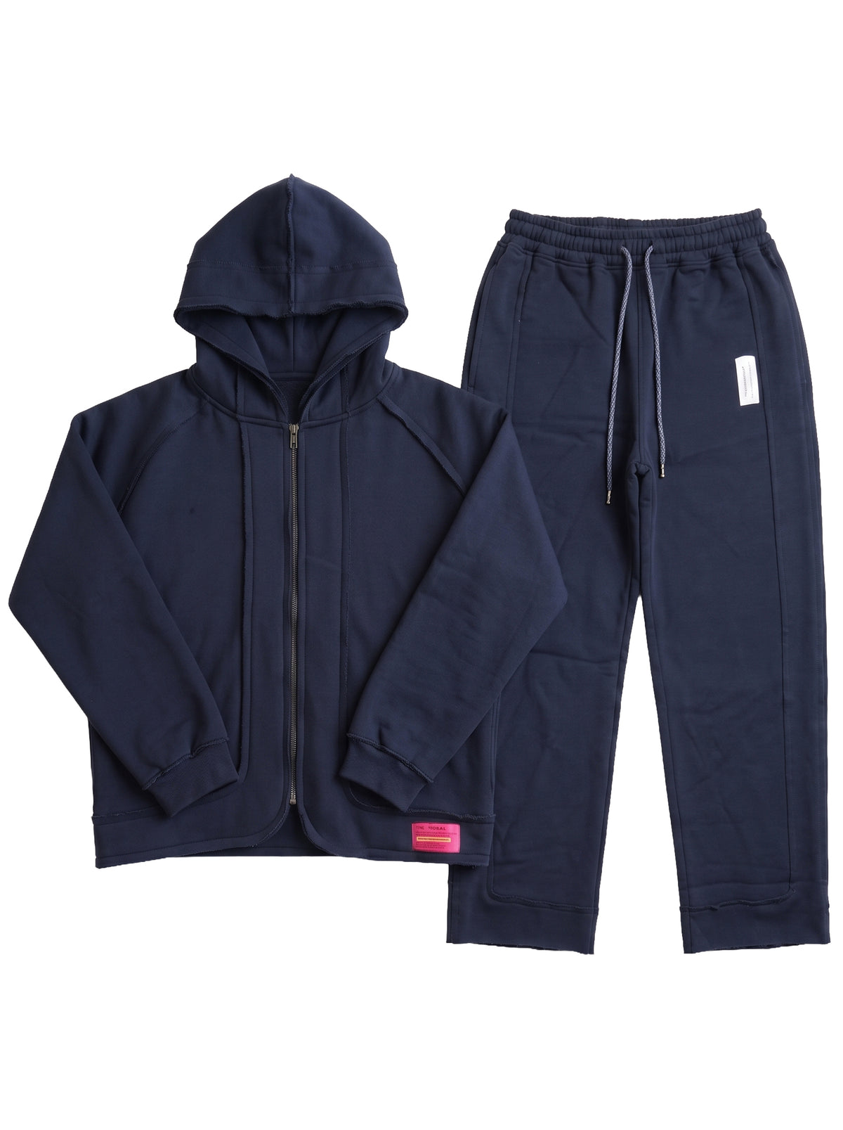 Marinero Girls' Zip-Up Hoodie Set – Navy