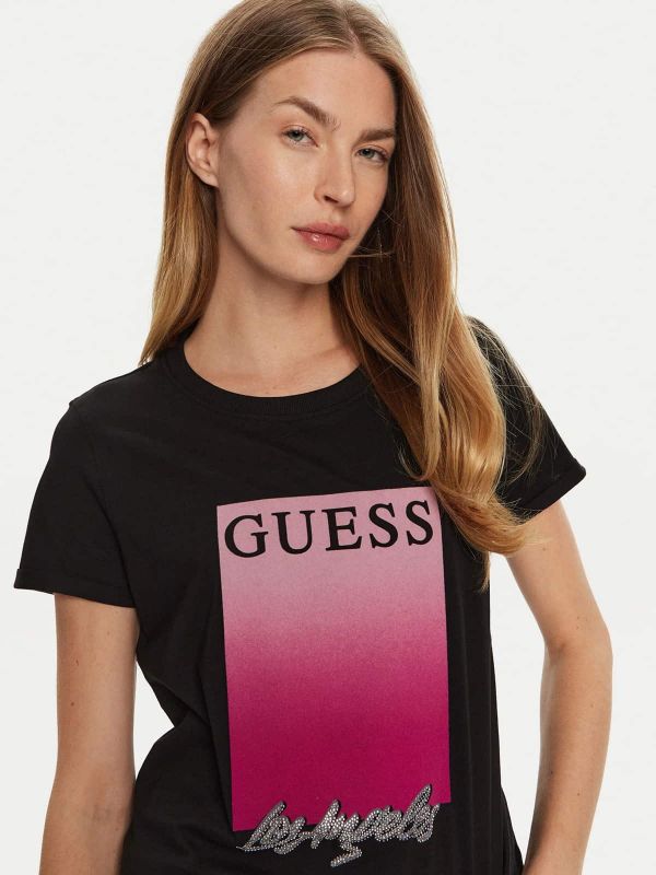 Дамска тениска Guess с лого принт