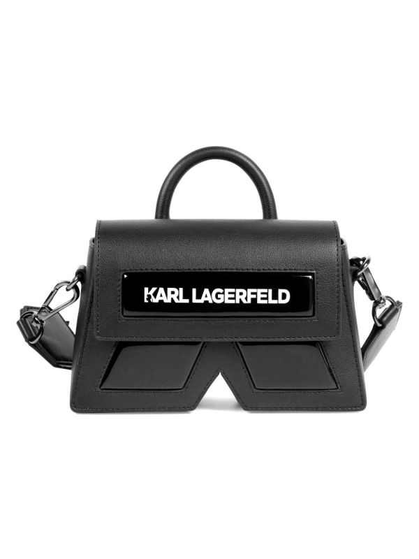 Детска кросбоди чанта с лого надпис Karl Lagerfeld за момиче