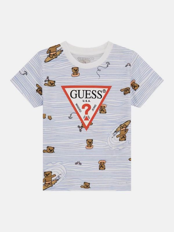 Детска тениска с цяла щампа GUESS за момче